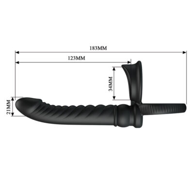 Pretty love - vibrador anal merritt com anel e vibração preto for him caliente. Pt