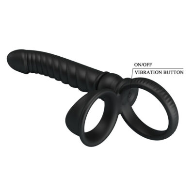 Pretty love - vibrador anal merritt com anel e vibração preto for him caliente. Pt