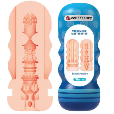 PRETTY LOVE - SHERRY, MASTURBADOR VAGINAL COM VENTOSA E TEXTURAS INTERNAS