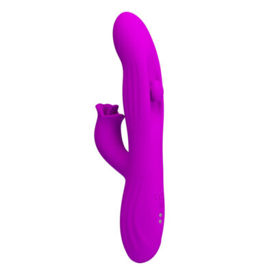 Alternative view of PRETTY LOVE - VIBRADOR OSCILATIVO YALANDA RABBIT COM DISPLAY DE LED ROXO