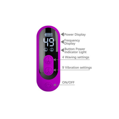 Pretty love - vibrador oscilativo yalanda rabbit com display de led roxo - image 9