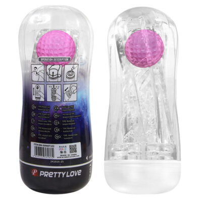 Pretty love - copo de masturbação texturizado 360º transparente bodies & masturbators caliente. Pt