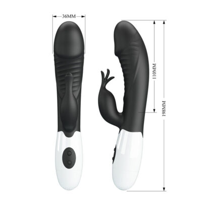 Pretty love - rasmussen vibrador coelho com 30 funções preto - image 8