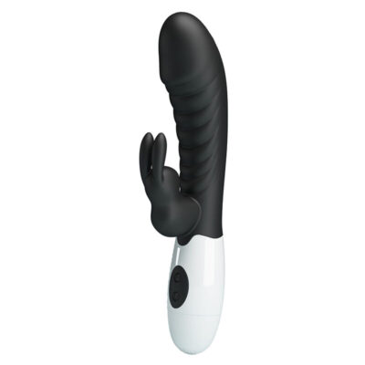 PRETTY LOVE - VIBRADOR COELHO NAUGHTY BUNNY COM 30 FUNÇÕES PRETO