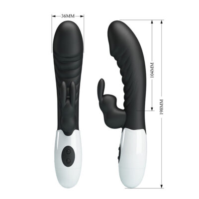 Pretty love - vibrador coelho naughty bunny com 30 funções preto - image 8