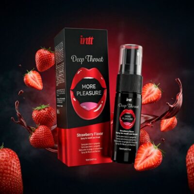 Intt - spray oral para garganta profunda com mais prazer sabor morango - image 3