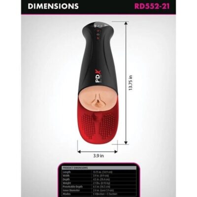 Pdx elite - fuck-o-matic pro xl masturbador automático 42 cm pdx elite caliente. Pt