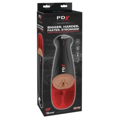 Pdx elite - fap-o-matic pro xl vibratório automático marrom 34,9 cm pdx elite caliente. Pt