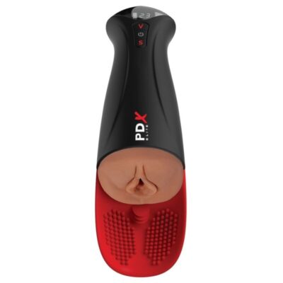PDX ELITE - FAP-O-MATIC PRO XL VIBRATÓRIO AUTOMÁTICO MARROM 34,9 CM