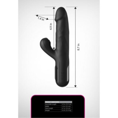 Fetish fantasy series - vibrador coelho de silicone sonix preto - image 6