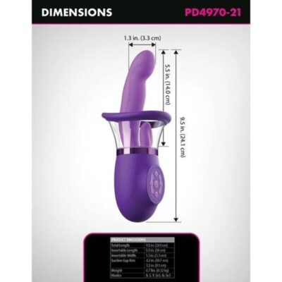 FANTASY FOR HER - VIBRADOR RABBIT PRO PLUS ULTIMATE PLEASURE ROXO 20,3 CM 8 Fantasy for her - vibrador rabbit pro plus ultimate pleasure roxo 20,3 cm - image 4