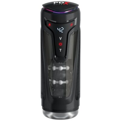 Alternative view of PDX ELITE - MOTO-BATOR PRO MASTURBADOR AUTOMÁTICO COM VIBRAÇÃO E AQUECIMENTO 26,5 CM