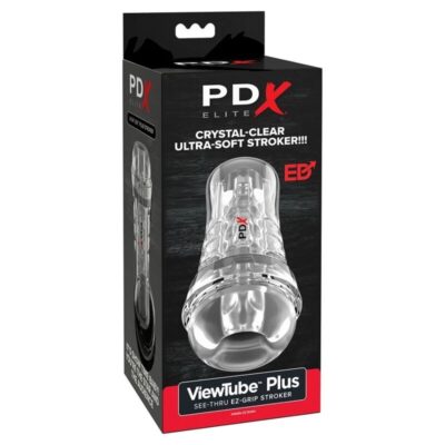 Pdx elite - viewtube plus stroker transparente com aderência fácil e versátil 21 cm pdx elite caliente. Pt