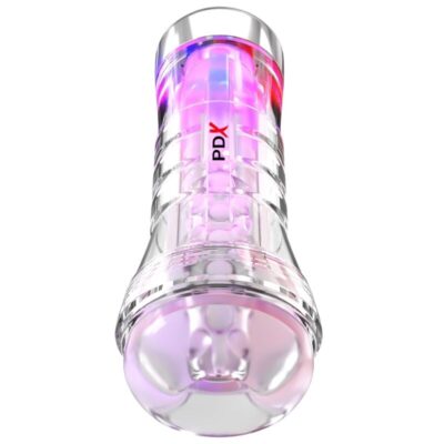 PDX ELITE - VIEWTUBE XXL LED TRANSPARENT STROKER 27,3 CM