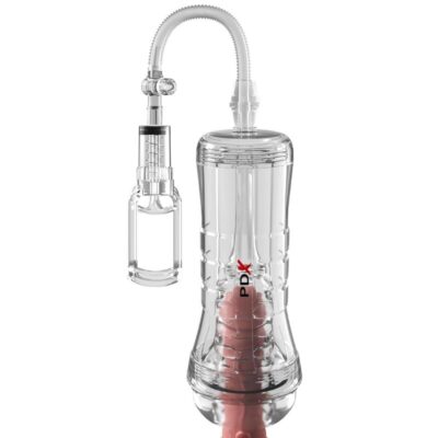 Pdx elite - viewtube vac xxl transparente stroker com bomba de sucção 27,3 cm pdx elite caliente. Pt