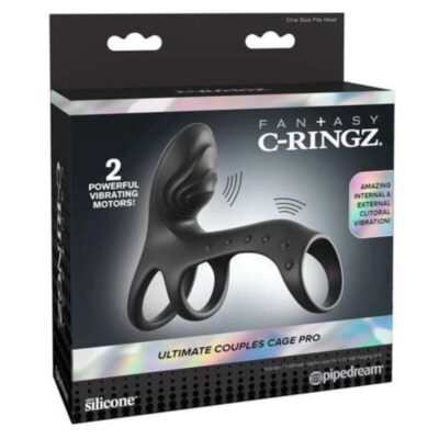 Fantasy c-ringz - ultimate couples cage pro anel peniano vibratório 19,5 cm fantasy c-ringz caliente. Pt