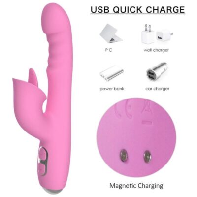 Nalone - t-may vibrador magic stick coelho - rosa - image 8