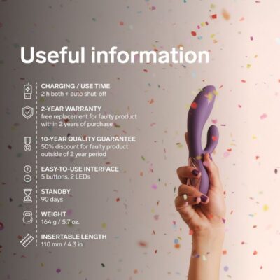 Lelo - ina thrust rabbit vibrador de empurra roxo - image 9
