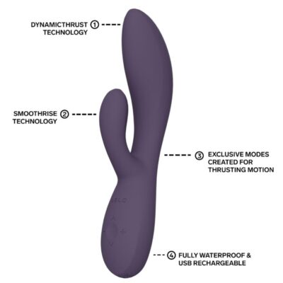 Lelo - ina thrust rabbit vibrador de empurra roxo - image 6