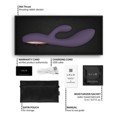 Lelo - ina thrust rabbit vibrador de empurra roxo - image 10