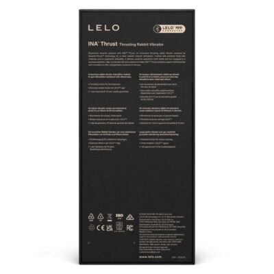 Lelo - ina thrust rabbit vibrador de empurração preto - image 12