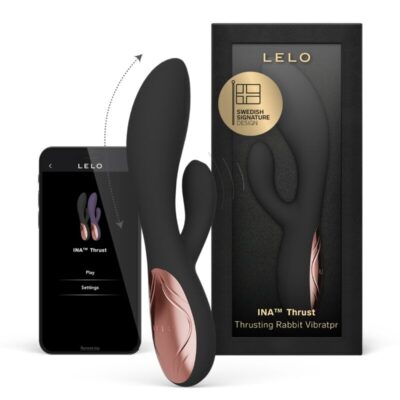LELO - INA THRUST RABBIT VIBRADOR DE EMPURRAÇÃO PRETO