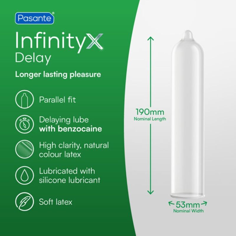PASANTE - CAMISINHAS DELAY INFINITY - 12 UNIDADES 3 Pasante camisinhas delay infinity – foto 3