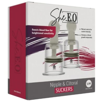 SHE.E.O - VENTOSA PARA MAMILO E CLITÓRIS S/M 9 She. E. O - sucçores de mamilo e clitóris s/m she. E. O caliente. Pt