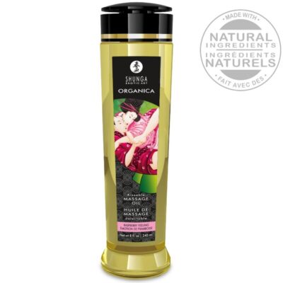 Alternative view of shunga - óleo de massagem orgânico com aroma de framboesa 240 ml