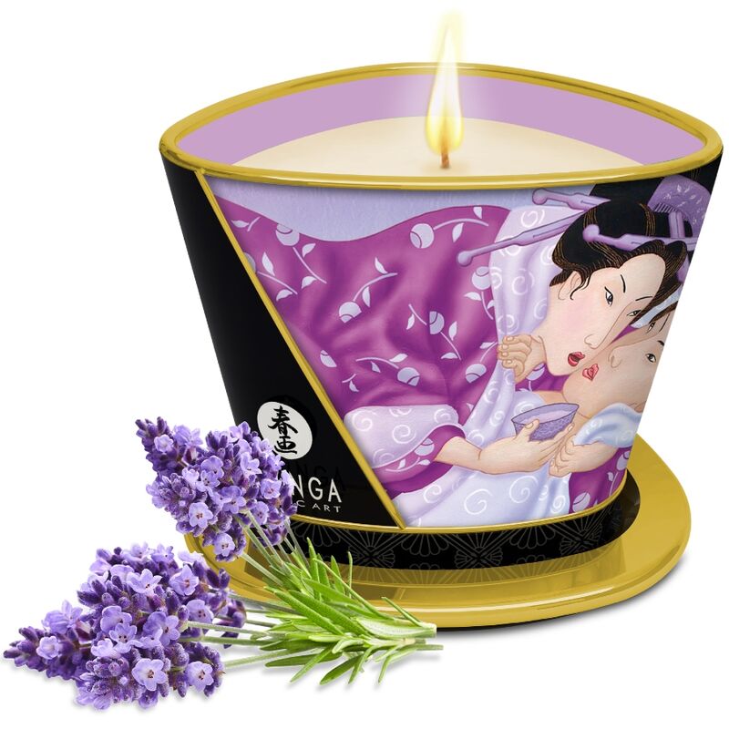 SHUNGA - VELA DE MASSAGEM LAVANDA 170 ML 1 Shunga - vela de massagem lavanda 170 ml