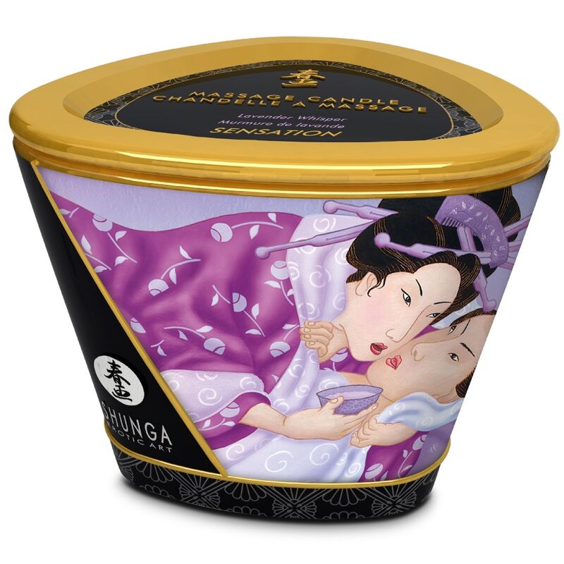 SHUNGA - VELA DE MASSAGEM LAVANDA 170 ML 3 Shunga - vela de massagem lavanda 170 ml - image 3