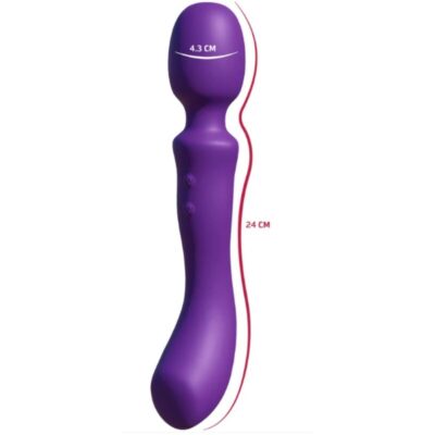 She. E. O - varinha massageadora vibratória de duas pontas roxa - image 4