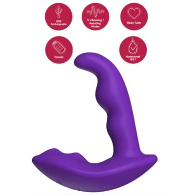 She. E. O - vibrador estimulador anal rotativo roxo com controle remoto she. E. O caliente. Pt