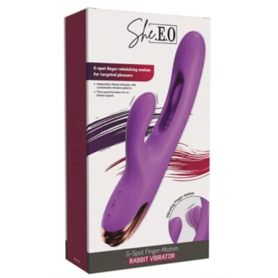 She. E. O - vibrador rabbit para ponto g com movimento digital roxo - image 7
