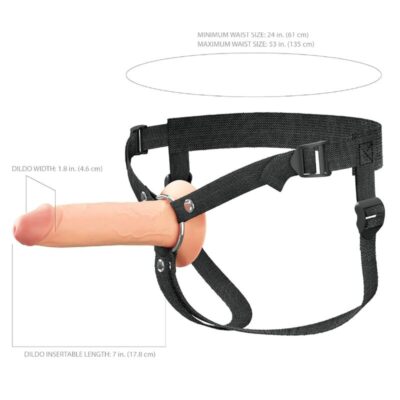 Fantasy x-tensions elite - strap-on de silicone oco de 17,8 cm - image 6