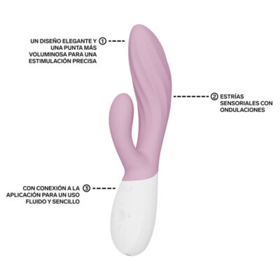 Lelo - ina twist vibrador duplo coelho para ponto g e clitóris rosa - image 3