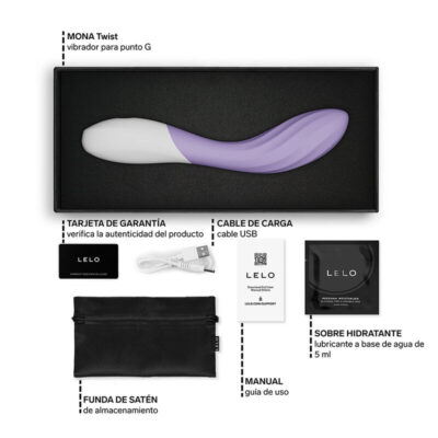 Lelo - mona twist vibrador de ponto g recarregável com controle por aplicativo lavanda - image 6