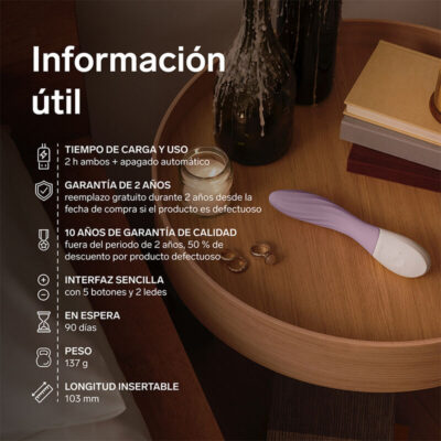 Lelo - mona twist vibrador de ponto g recarregável com controle por aplicativo lavanda - image 8