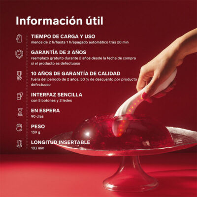Lelo - mona spectra massageador íntimo de luz vermelha recarregável controlado por aplicativo - image 7