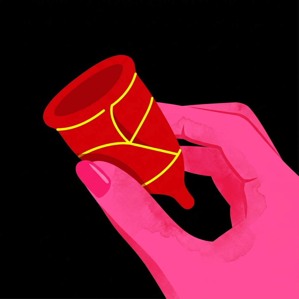 Como colocar o copo menstrual — técnica de dobra