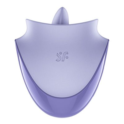 Alternative view of satisfyer - tongue dancer estimulador clitoriano com vibração e pulsações lilás