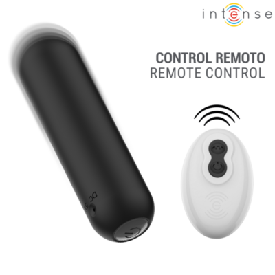 Intense - judy vibrador bullet recarregável com controle remoto preto intense remote control caliente. Pt