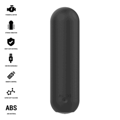 Alternative view of intense - judy vibrador bullet recarregável com controle remoto preto