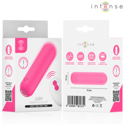 Intense - judy vibrador bullet recarregável com controle remoto rosa intense remote control caliente. Pt