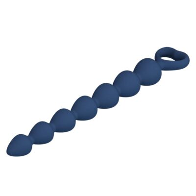 Mr play - bolinhas anal de silicone azuis e plug anal 26,7 cm - image 7