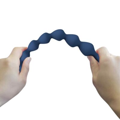 Mr play - bolinhas anal de silicone azuis e plug anal 26,7 cm - image 6