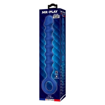 Mr play - bolinhas anal de silicone azuis e plug anal - ø - 3,4 cm - 28,5 cm - image 3