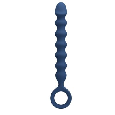 Alternative view of MR PLAY - BOLINHAS ANAL DE SILICONE AZUIS E PLUG ANAL - Ø - 3,4 CM - 28,5 CM