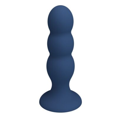 Mr play - plug anal com bolinhas de metal e ventosa azul - image 3