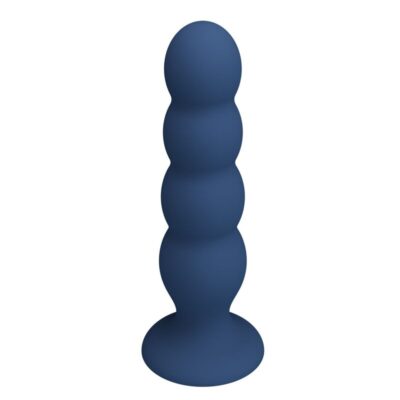 Mr play - plug anal com 4 bolinhas de metal e ventosa azul - image 4